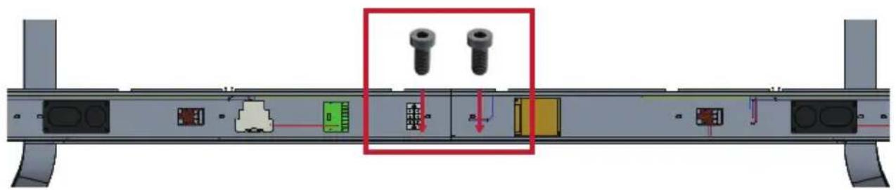 VIEWSONIC LDSTND001 - Connecting the System Control Box to the Floor Base - 2