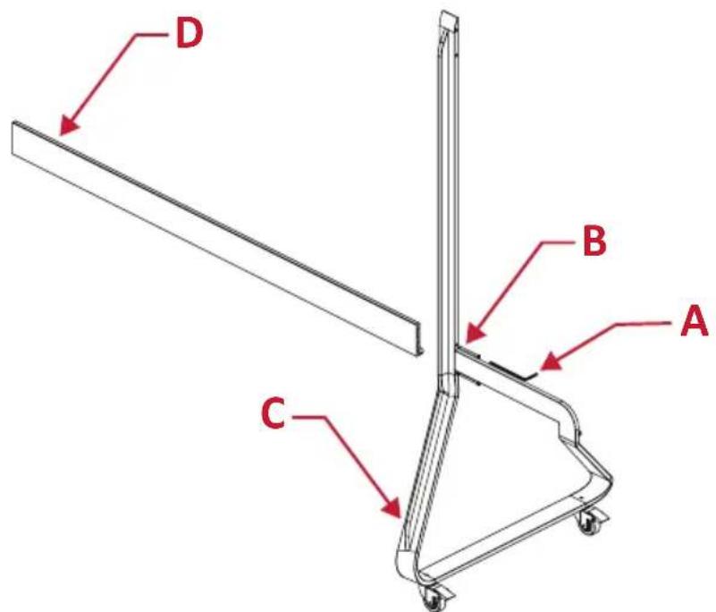 VIEWSONIC LDSTND001 - Assemblage du support de sol - 1