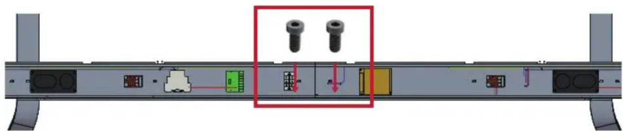 VIEWSONIC LDSTND001 - Systeem Controlebox verbinden met de Vloerstandaard - 2