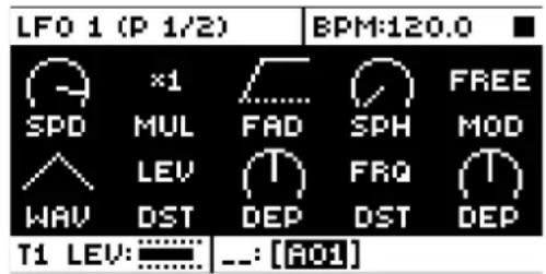 Elektron Analog Four MKII - LFO - 1