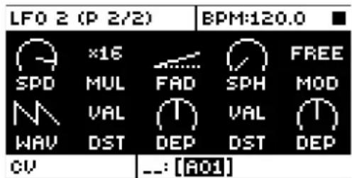 Elektron Analog Four MKII - CV LFO - 2