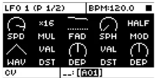 Elektron Analog Four MKII - CV LFO - 1