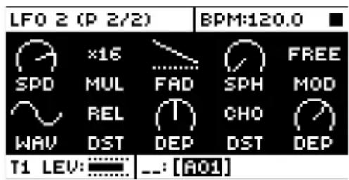 Elektron Analog Four MKII - LFO - 2