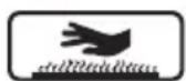 Deltafox DPEIW 4533 - Symbols on the appliance: - 4