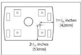 121/12 inches (42mm) 21/12 inches (53mm)