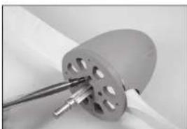 Hangar 9 Ki43 Oscar 60cc - COWLING AND SPINNER INSTALLATION - 4