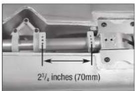 2³/₄ inches (70mm)
