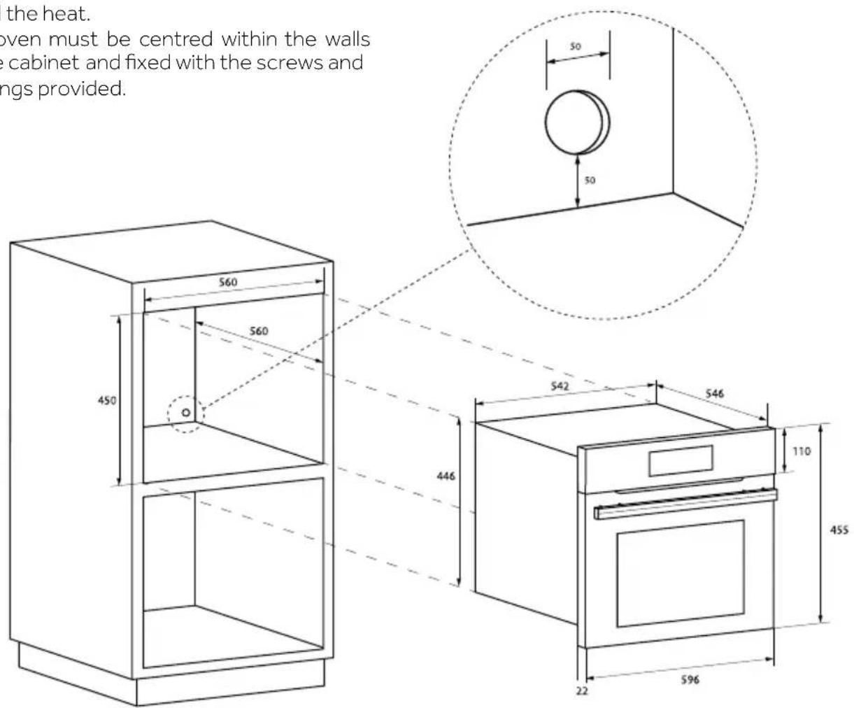HOOVER HMC34C5M0 - INSTALLING THE OVEN IN THE COUNTER - 1