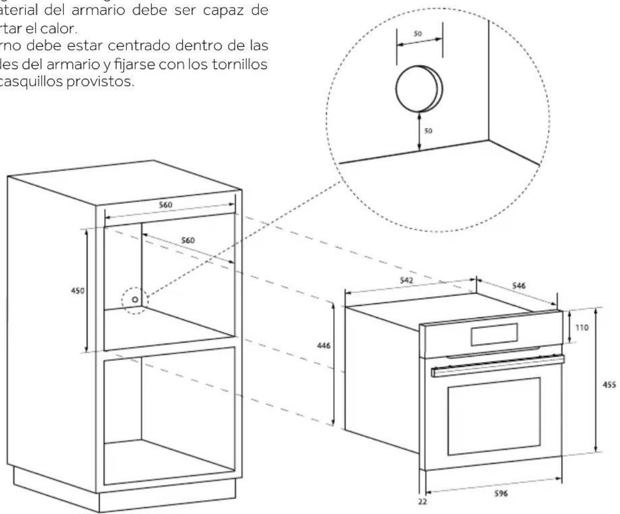 HOOVER HMC34C5M0 - INSTALACIÓN DEL HORNO EN LA ENCIMERA - 1