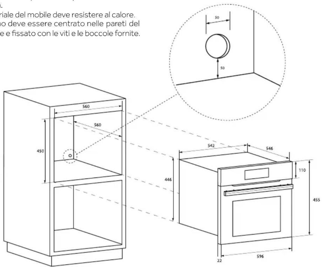 HOOVER HMC34C5M0 - INSTALLAZIONE DEL FORNO SUL PIANO DI CUCINA - 1