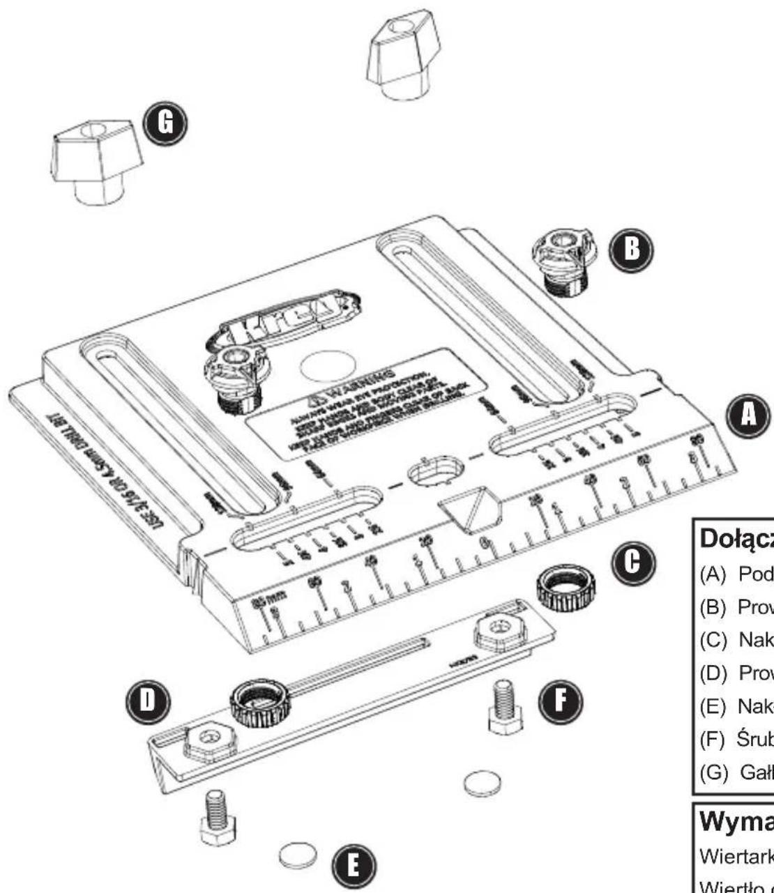Kreg Cabinet Hardware Jig - Częsci - 1