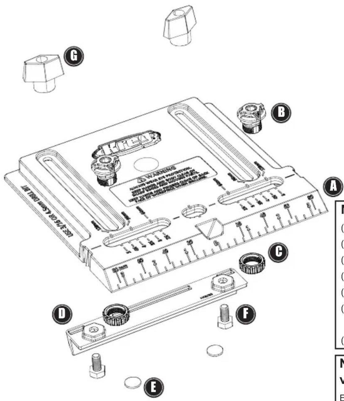 Kreg Cabinet Hardware Jig - Dele - 1