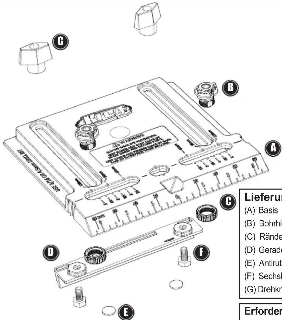 Kreg Cabinet Hardware Jig - Teile - 1