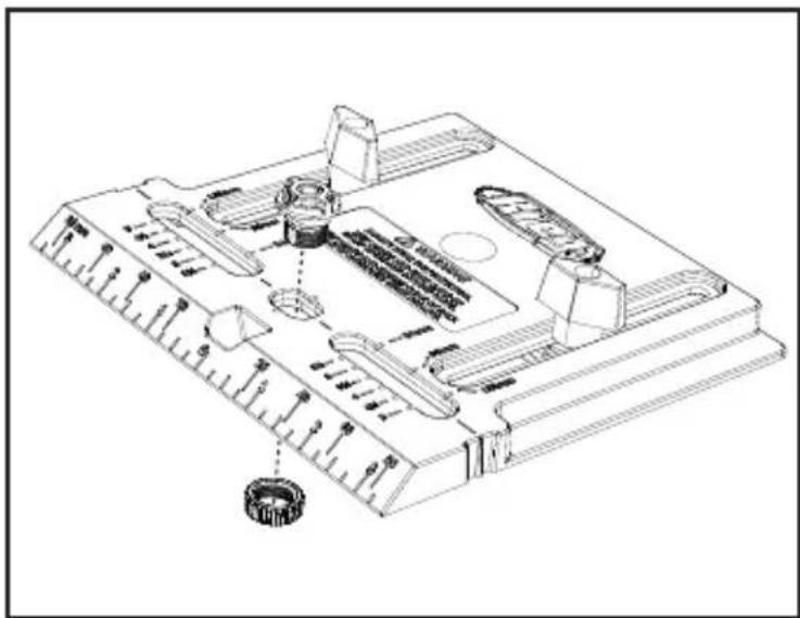 Kreg Cabinet Hardware Jig - W przypadku wiercenia otworów na gałki: - 1
