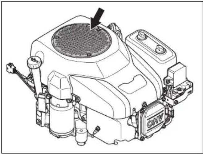 HUSQVARNA TS 114 - So reinigen Sie den Lufteinlass des Motors - 2