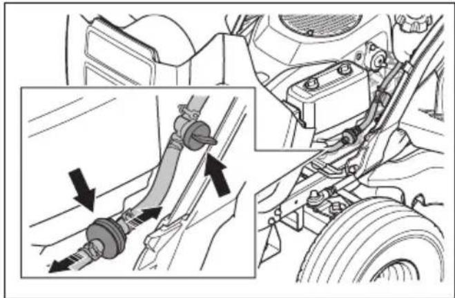HUSQVARNA TS 114 - So ersetzen Sie den Kraftstofffilter - 1