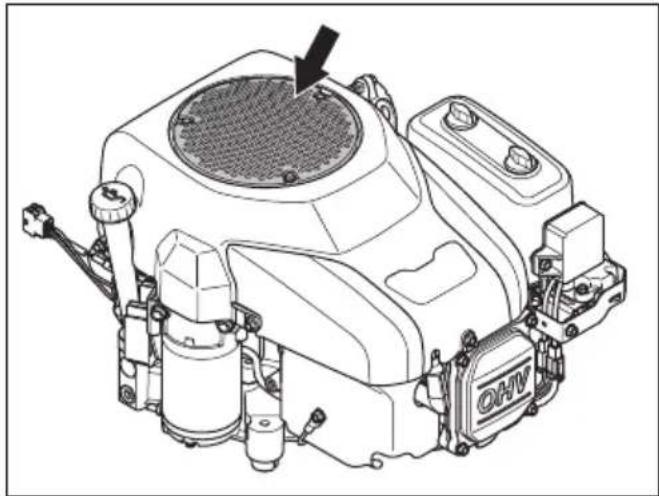 HUSQVARNA TS 114 - Pour nettoyer la prise d'air du moteur - 2