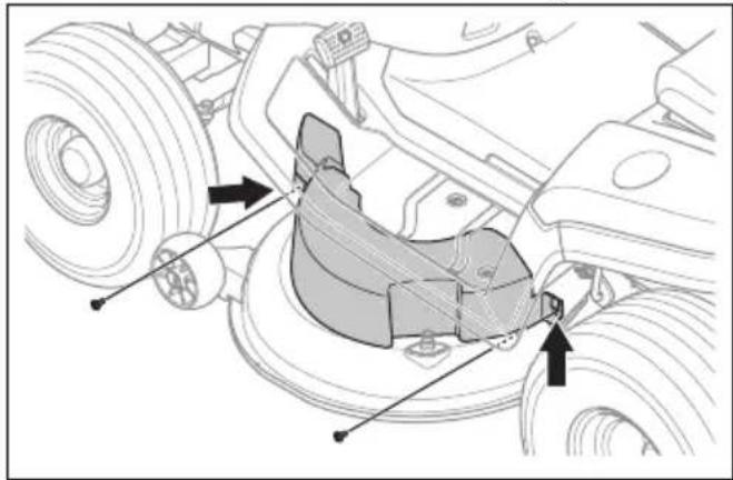 HUSQVARNA TS 114 - Pour retirer et installer le carter de coupe - 1