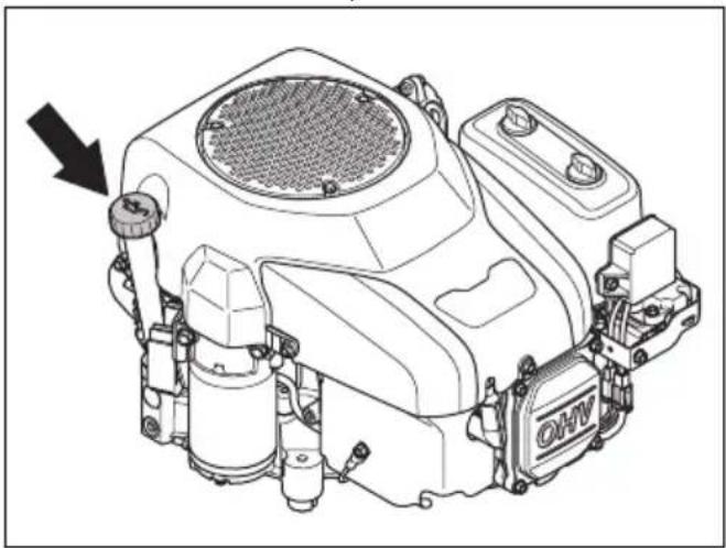 HUSQVARNA TS 114 - So prüfen Sie den Motorölstand - 1