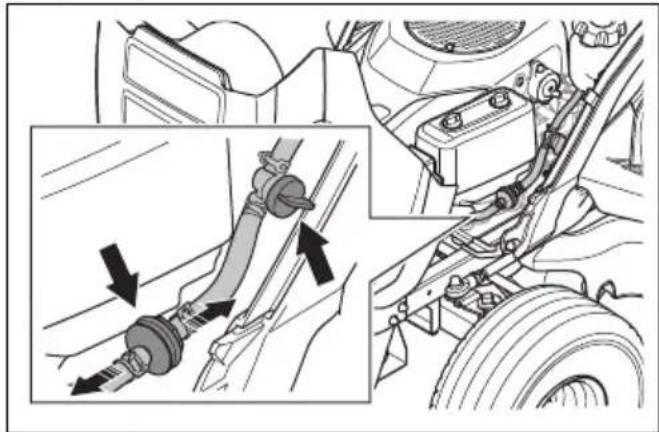 HUSQVARNA TS 114 - Pour remplacer le filtre à carburant - 1