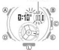 CASIO GShock GSTB300 - Réglage de l'heure de départ du compte à rebours - 3