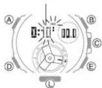 CASIO GShock GSTB300 - Réglage de l'heure de départ du compte à rebours - 2