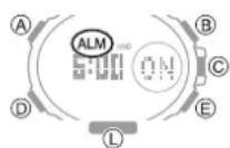CASIO GShock GSTB300 - - Création d'une alarme programme - 7