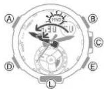 CASIO GShock GSTB300 - Masquage des aiguilles - 1