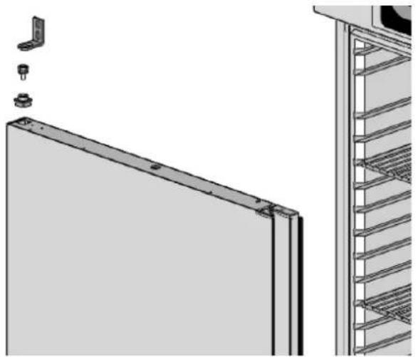 Scancool GUR600W - Changing the door opening direction - 7