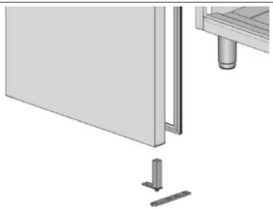 Scancool GUR600W - Changing the door opening direction - 3