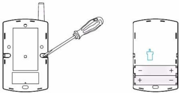 Chuango WI210 - Remplacement des piles - 1