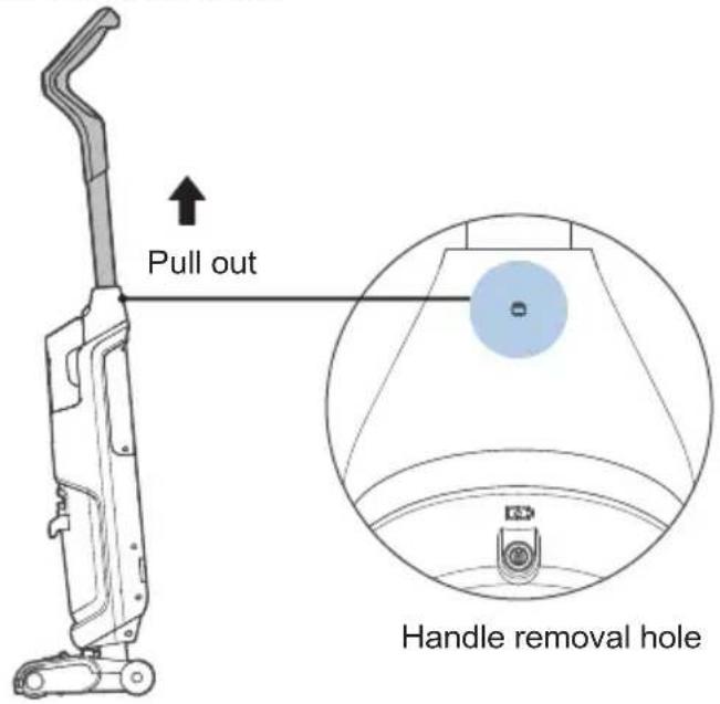 Pull out Handle removal hole