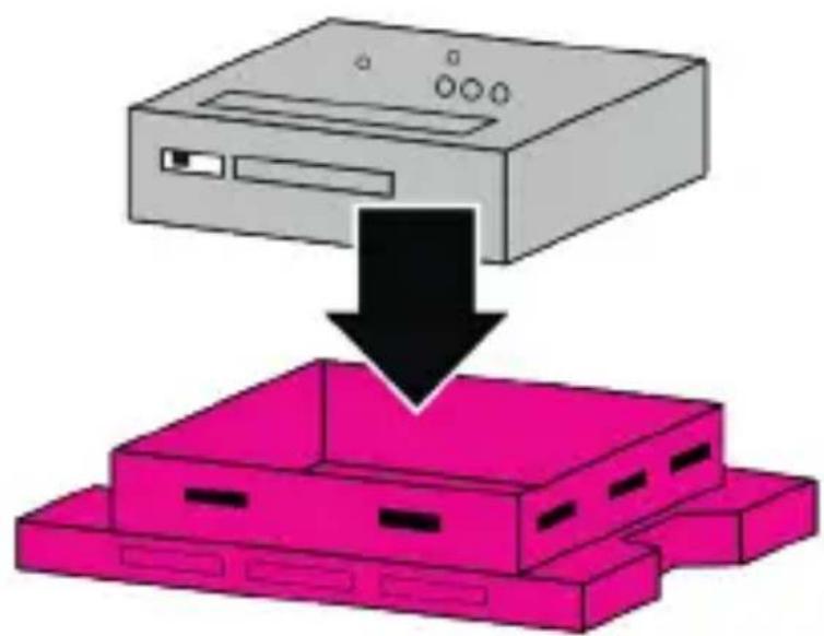 Nedsoft Loca - Place the device in the holder - 1