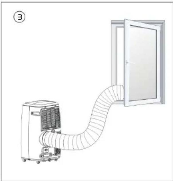BEKO BP109C - Introdução à instalação da mangueira de exaustão - 3