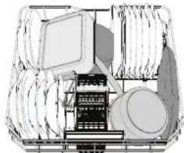 WHIRLPOOL W8I HT58 T - LOWER RACK - 1