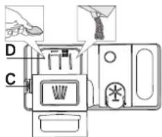 WHIRLPOOL W8I HT58 T - UMPLEREA DOZATORULUI DE DETERGENT - 1
