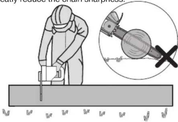 KRESS KG347E.9 - Bucking a log - 1