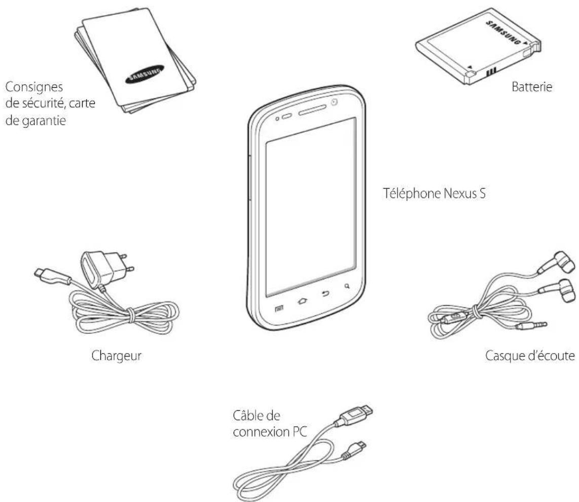 GOOGLE Nexus S - Contenu du coffret - 1