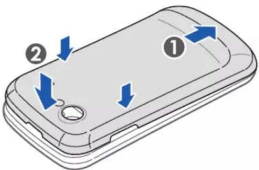 GOOGLE Nexus S - Remetre le cache de la batterie du téléphone en place - 1