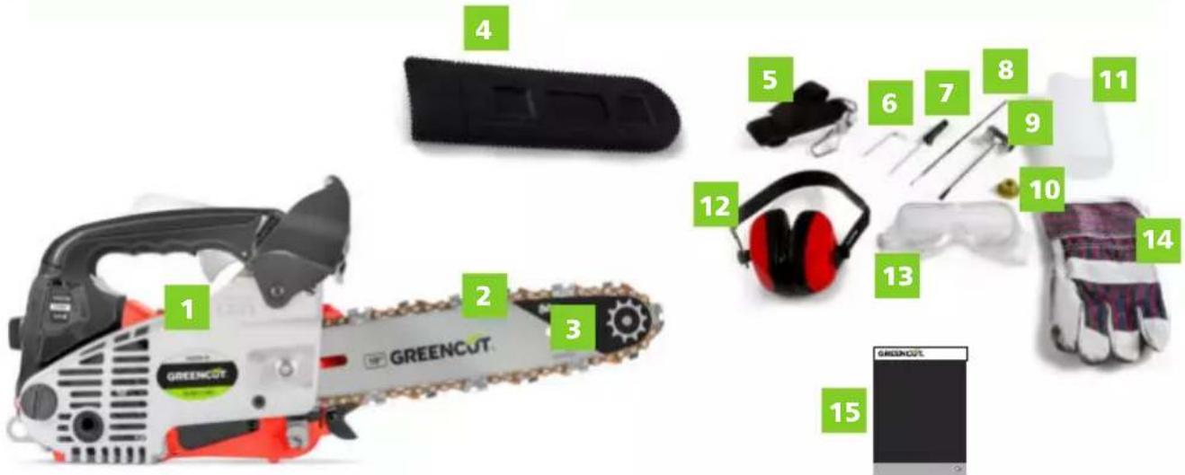 Greencut GS245X10 - BOX CONTENTS - 1
