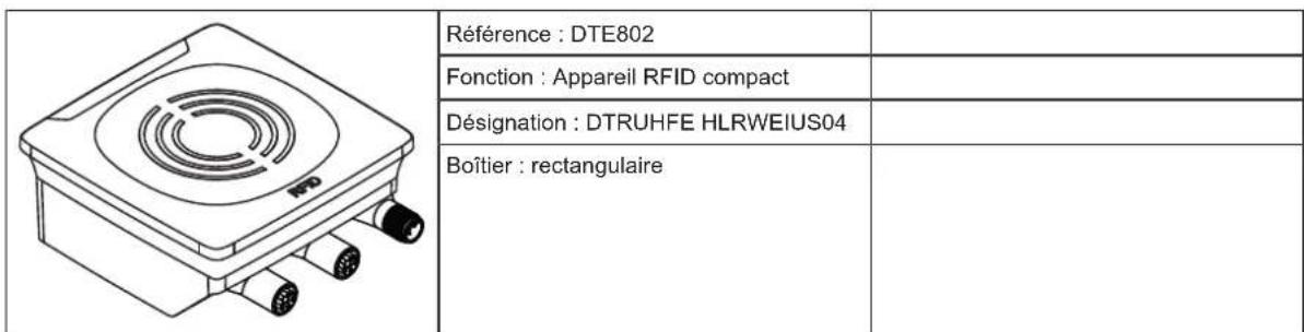 IFM DTE922 - Aperçu des apparéils - 2