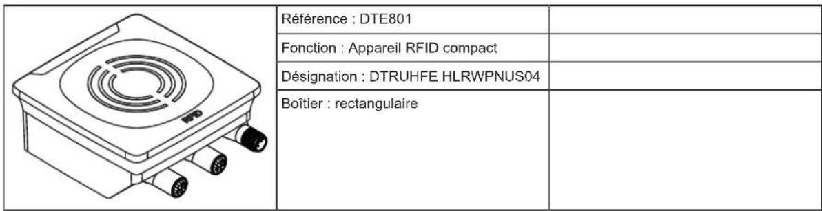 IFM DTE922 - Aperçu des apparéils - 1
