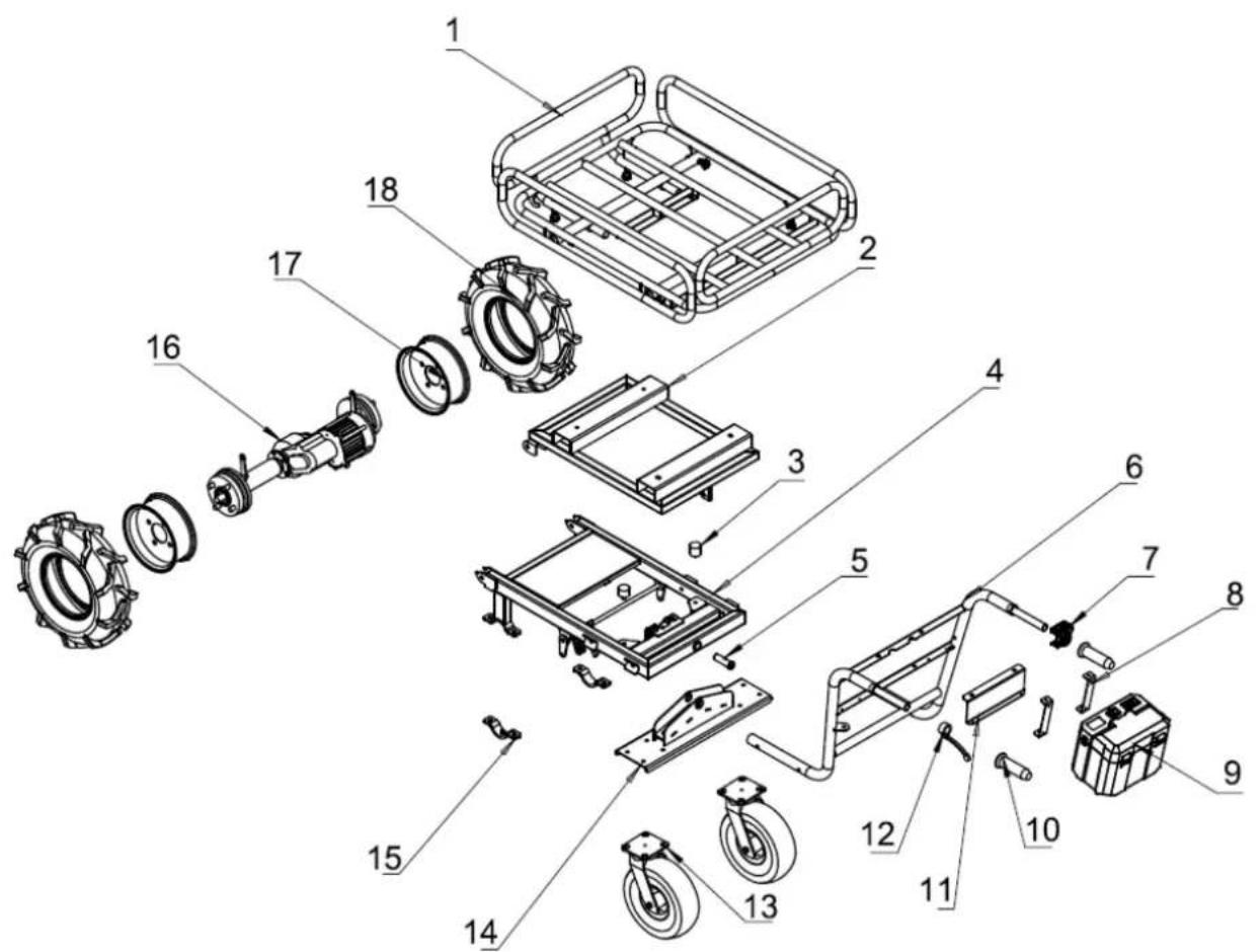 Zipper ZIEWB350 - Explosionszeichnung / Exploded view / Vue éclatée / Výkres v rozloženém stavu - 1