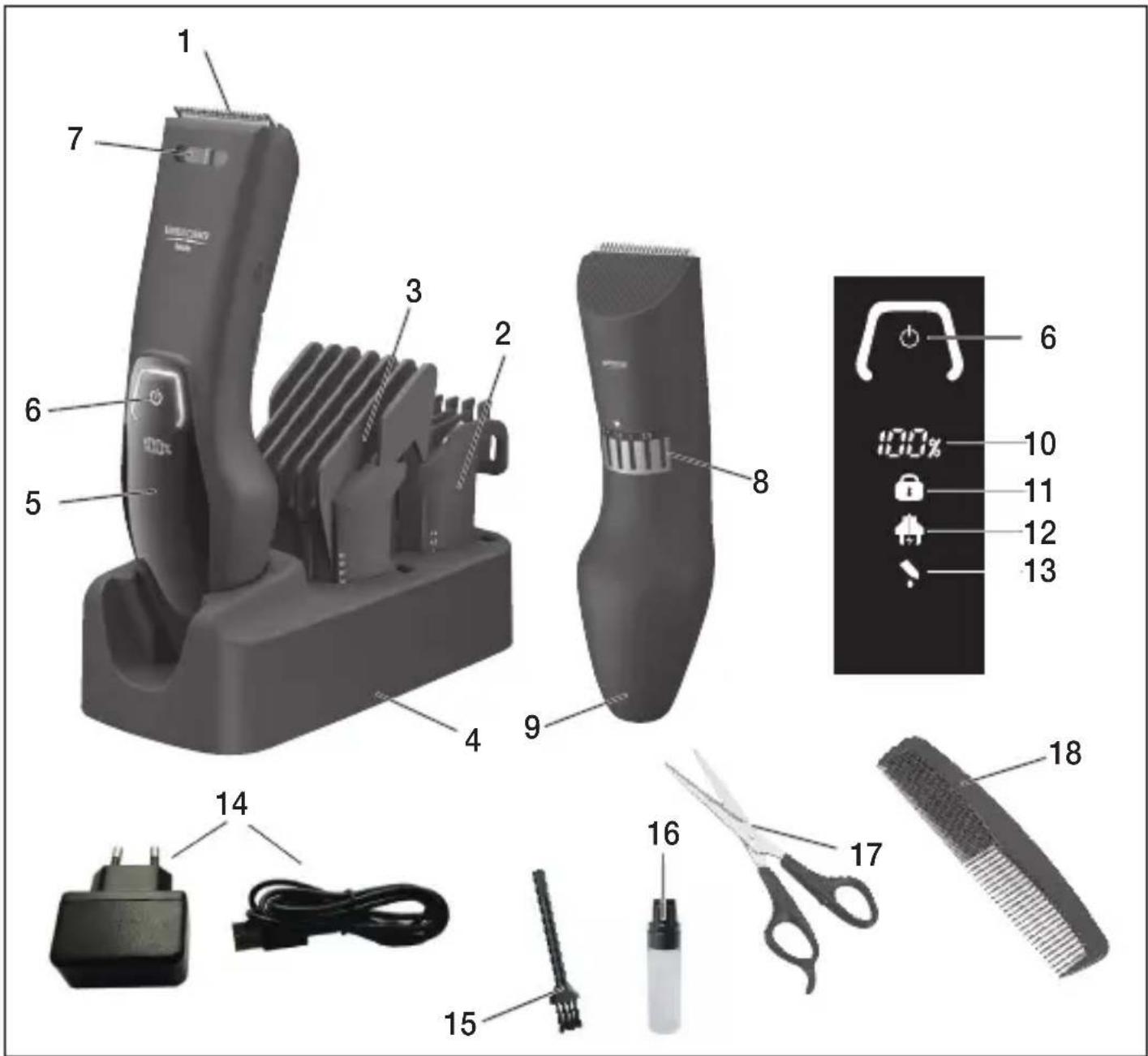 BEURER HR 5000 - Description de l'appareil - 1