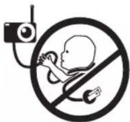ANGELCARE AC25 - WARNING - STRANGULATIONS-GEFAHR FÜR KINDER DURCH KABEL - 1