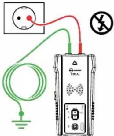 Beha-Amprobe AT8020EUR - Testsnoeren zender aansluiten - 1