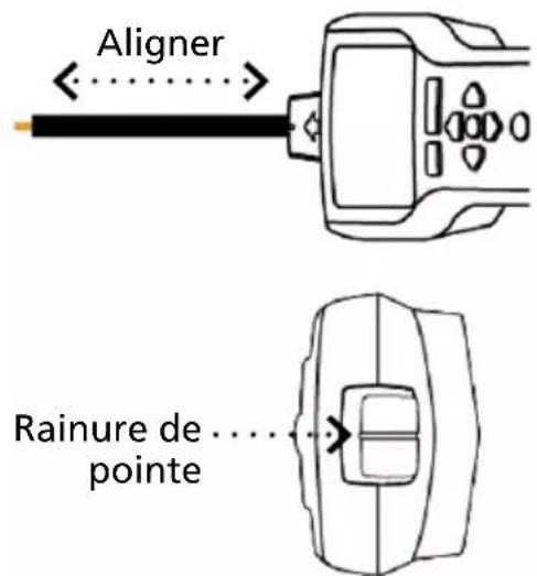 Beha-Amprobe AT8020EUR - b Utilisation du récepteur AT-8000-RE en mode Capteur de pointe sous tension - 2