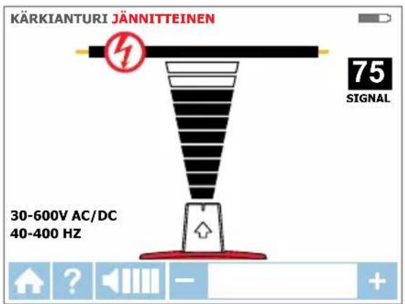 Beha-Amprobe AT8020EUR - b AT-8000-RE-vastaanottimen käyttäminen jännitteellisessä Kärkianturi-tilassa - 1