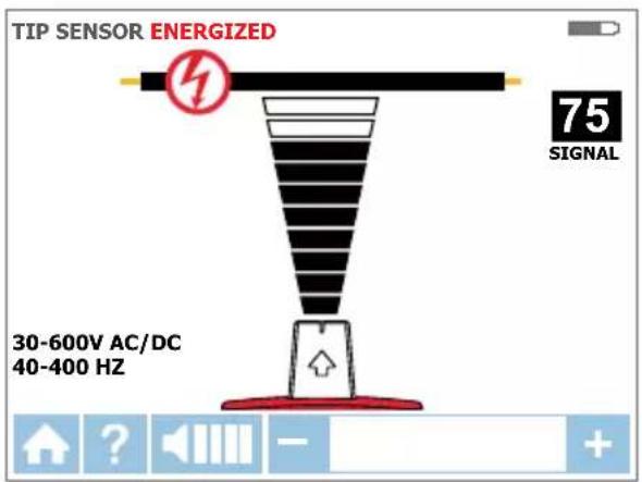 Beha-Amprobe AT8020EUR - b Using AT-8000-RE Receiver in Energized Tip Sensor mode - 1