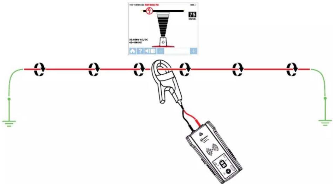 Beha-Amprobe AT8020EUR - Tilslutning af signalklemmen - 1
